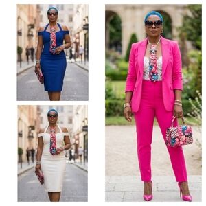 Handcrafted Luxury Fashion Necktie Necklace 📿 (PINK LEMONADE)